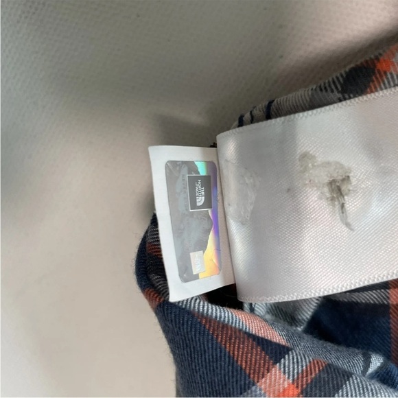 The North Face Men's Plaid Button Up Casual Shirt Blue Gray Medium - Picture 10 of 12